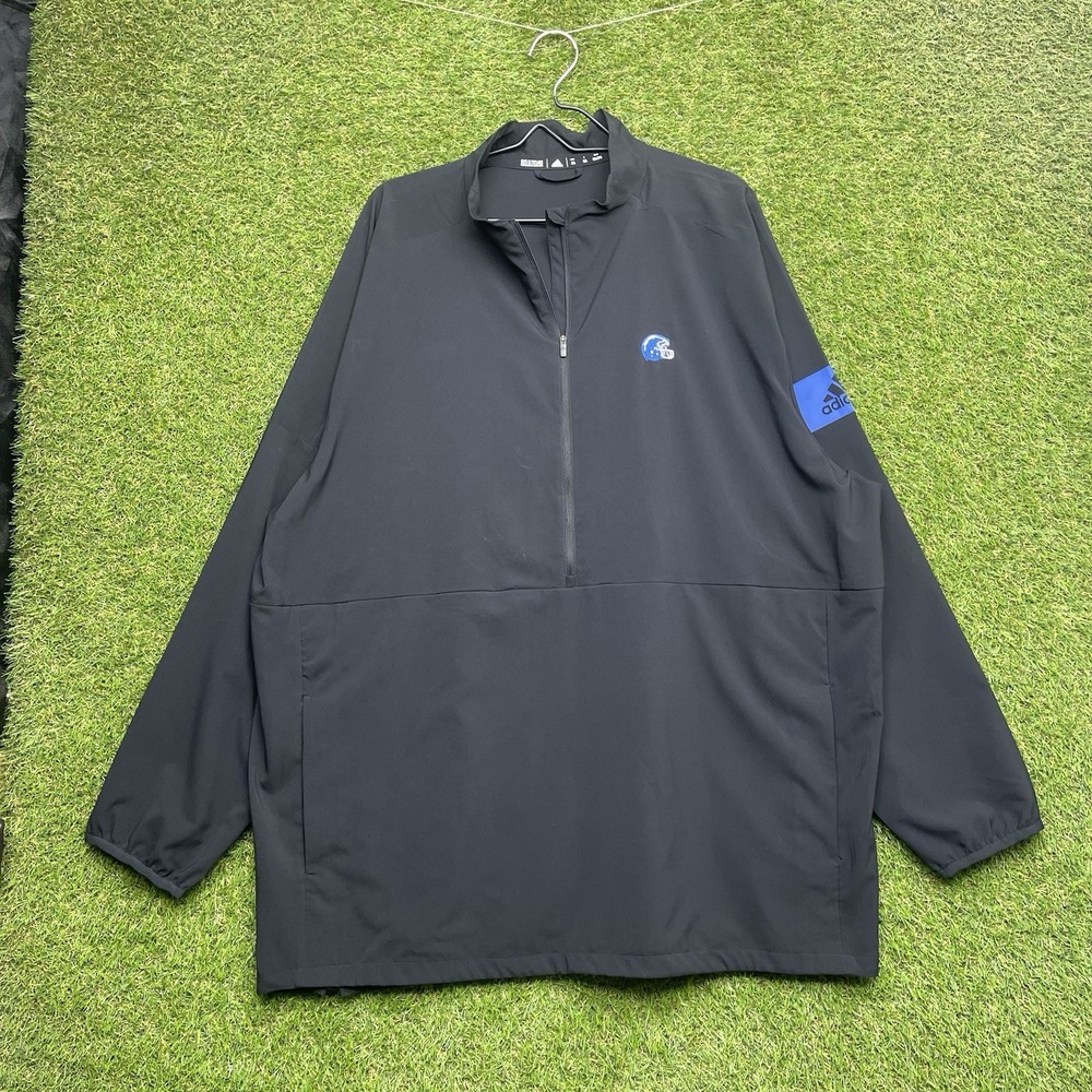 Vintage San Diego Chargers 1/4 Zip Pullover Mens 2XL Golf Adidas Black Shirt